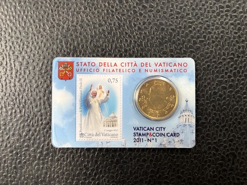 Coin card con francobollo - coin,