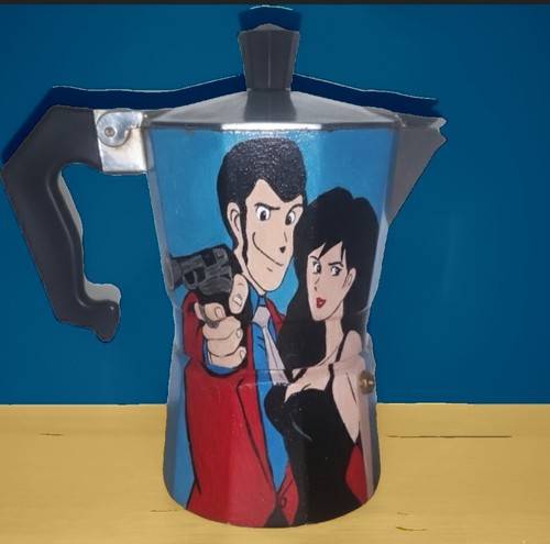 Caffettiera moka lupin iii - caffettiera,