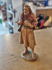 ANRI KUOLT - PASTORE CON CAPPELLO 12,5 cm PRESEPE IN LEGNO STATUETTA STATUINA