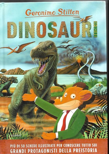 Libro dinosauri con schede - con,