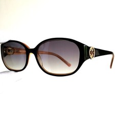occhiali da sole CHANEL 3113 sunglasses oval black gold orange vintage 90s c.839