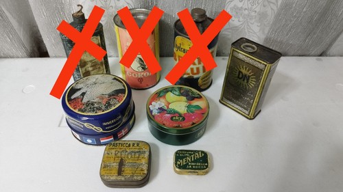 Lotto scatole latta polvere - 4,