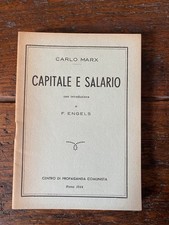 Marx Carlo Capitale e salario Roma Centro di propaganda comunista 1944