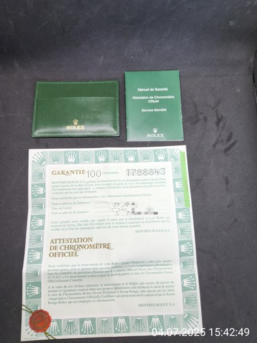 Rolex scheda garanzia - rolex,