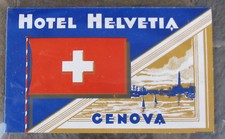 1930s OLD LUGGAGE LABEL HOTEL