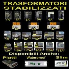 Trasformatore 12v Alimentatore Stabilizzato Adattatore Striscia Led strip Switch