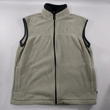 Gilet Timberland Weathergear Polartec full zip golf beige senza maniche uomo taglia XS