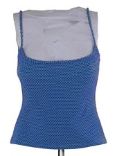 Mentamare By Cotton Club Top Da Donna M Medium Blu Mare Canotta Spiaggia Piscina