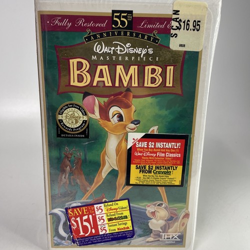 Bambi 1942 brand - 1942, (vhs,