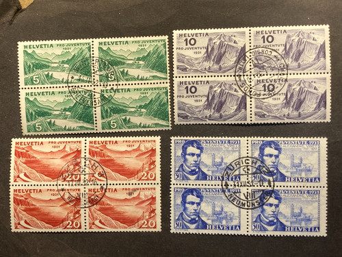 Svizzera 1931 lotto pro - svizzera,