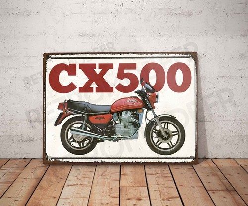 Plaque métal vintage honda - honda, cx