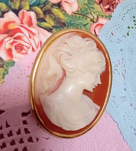 Collana spilla cammeo - , vintage