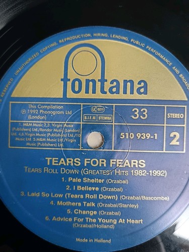 Tears for fears roll - fears,
