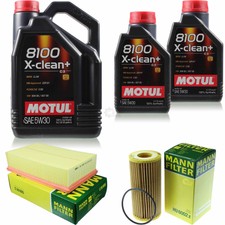 MOTUL 7 L 5W-30 OLIO MOTORE + FILTRO UOMO per Skoda Superb 3V3 2.0 TSI 4x4 station wagon 3V5