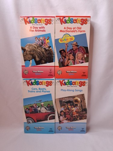 Kidsongs vhs view master lot - kidsongs, view-master