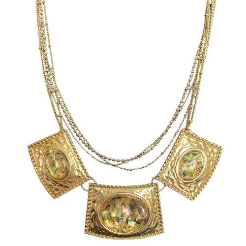 Collana multifilo tono oro - multifilo,
