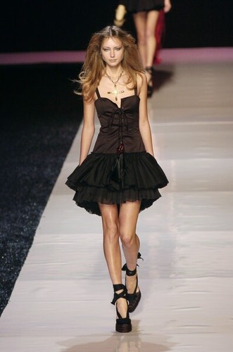 Abito corsetto nero emanuel - abito,