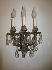 Applique tre luci in bronzo