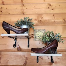 Frye Regina Heels Dark Brown