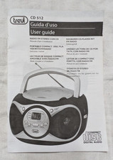 TREVI CD512 RADIO FM STEREO CON CD MANUALE GUIDA USO USER GUIDE