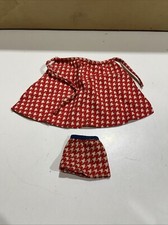 VESTITO BARBIE GROWING UP SKIPPER RED 7259 1974