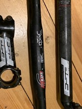 fsa Team reggisella emissione carbonio 31,6 e stelo 100 con manubrio Deda zero 100