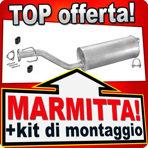 Silenziatore centrale per opel - per,