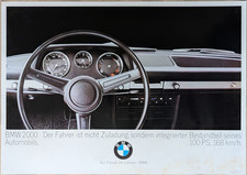 Poster Manifesto - BMW 2000 Auto d'epoca Motorsport Vintage Pubblicità