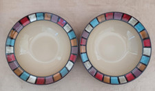 Set di 2 - Ciotole per zuppa/insalata in gres con bordo piastrelle mosaico Gibson Elite TABELLA