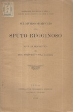 Sul diverso significato - , dello