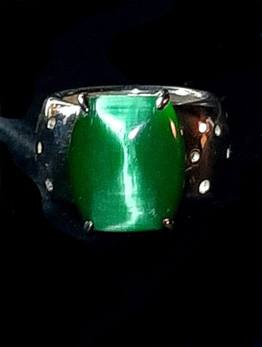 Anello pietra occhio gatto - anello-pietra, di