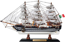 SAILINGSTOR Modellino Nave in Legno Amerigo Vespucci Scala 1/300 Replica Modalità Spedizione...