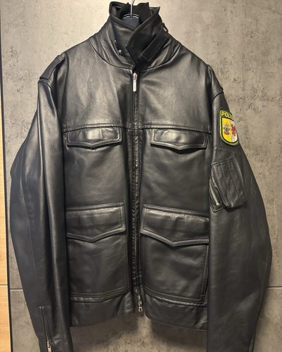 Giacca pelle polizia - giacca,