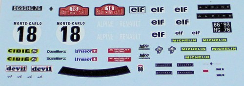 Decals alpine renault - renault, a110