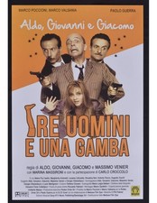 locandina TRE UOMINI E UNA