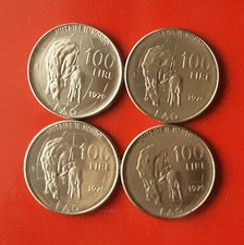 LOTTO 4 MONETE 100 LIRE 1979