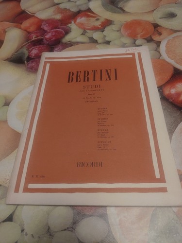 Bertini studi per pianoforte - per,