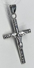 18kt White Gold Cross