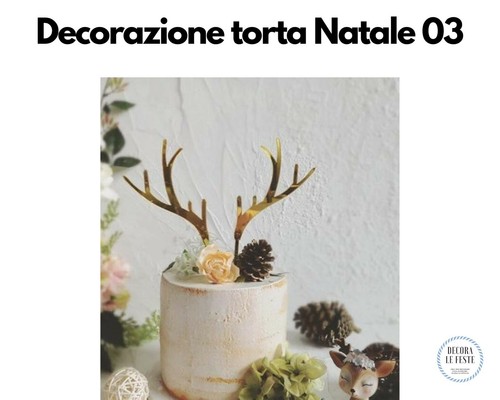 Decorazione torta natale con - decorazione,