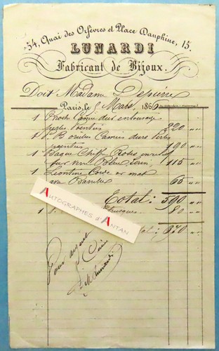 Lunardi 1866 fabricant - 1866,
