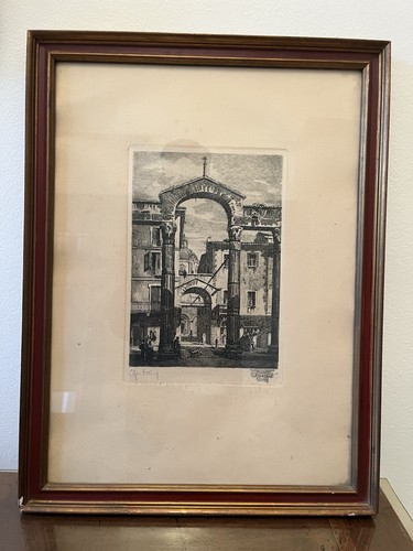 Incisione vecchia milano fine - incisione,