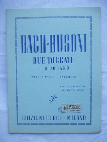 Bach busoni toccate per - busoni,