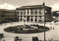 do296 cartolina aversa,piazza vittorio emanuele II,provincia di caserta
