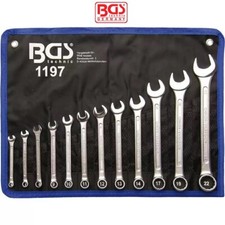 FERMEC SERIE 12 CHIAVI COMBINATE FISSE STELLA BGS1197 CHROME VANADIUM PROFESSION