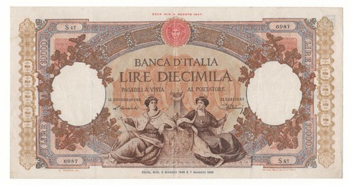 10000 lire repubbliche - lire,