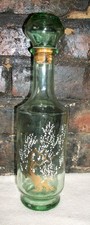 Vintage 1960's Green Glass