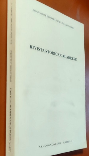 Rivista storica calabrese - rivista,