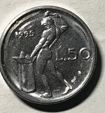 MONETA 50 LIRE PICCOLA 1995 -