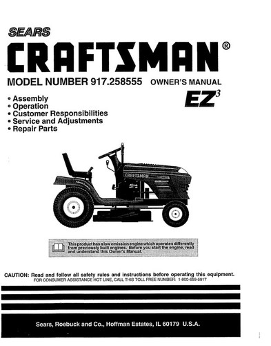 Manuale uso sears - manuale, d’uso