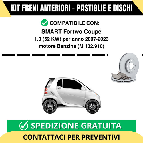 Kit freni anteriori pastiglie - freni,